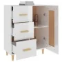 Hochglanzweißes Sperrholz-Sideboard 69,5 x 34 x 90 cm von vidaXL, Sideboards - Ref: Foro24-812228, Preis: 92,13 €, Rabatt: %