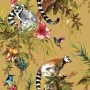DUTCH WALLCOVERINGS Wandtapete Lemur in Ockerfarbe von , Bemaltes Papier - Ref: Foro24-442557, Preis: 25,01 €, Rabatt: %