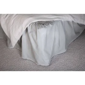 Venture Home Faldón de cama Pixy algodón gris claro 200x120 cm de , Cubrecanapés - Ref: Foro24-444780, Precio: 49,92 €, Descu...