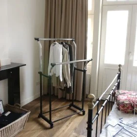 V-Part Double adjustable height clothes rack with 4 wheels by , Clothing and closet storage - Ref: Foro24-445319, Price: 56,1...