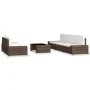 Gartenmöbel-Set, 6-teilig, aus braunem Kunst-Rattan. von , Gartensets - Ref: Foro24-3054588, Preis: 583,72 €, Rabatt: %