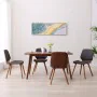 Swivel dining chairs 4 units gray fabric by , dining chairs - Ref: Foro24-3054810, Price: 593,21 €, Discount: %