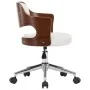 Sillas de comedor giratorias 2 uds madera curvada cuero blanco de , Sillas de comedor - Ref: Foro24-3054929, Precio: 283,01 €...