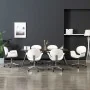 Swivel dining chairs, 6 units, white synthetic leather by , dining chairs - Ref: Foro24-3054859, Price: 874,68 €, Discount: %
