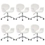Drehbare Esszimmerstühle, 6 Stück, weißes Kunstleder. von , Essstühle - Ref: Foro24-3054859, Preis: 874,68 €, Rabatt: %