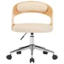 Swivel dining chairs 4 pcs curved wood cream leather by , dining chairs - Ref: Foro24-3054915, Price: 513,73 €, Discount: %