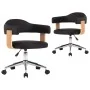 Swivel dining chairs 2 units black synthetic leather by , dining chairs - Ref: Foro24-3054899, Price: 247,24 €, Discount: %