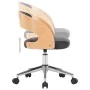 Drehbare Esszimmerstühle, 2 Stück, gebogenes Holz und schwarzes Leder. von , Essstühle - Ref: Foro24-3054917, Preis: 281,66 €...