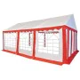 Red and white PVC garden tent 4x6 m by , Tents and gazebos - Ref: Foro24-3056656, Price: 929,99 €, Discount: %