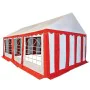 Red and white PVC garden tent 4x6 m by , Tents and gazebos - Ref: Foro24-3056656, Price: 929,99 €, Discount: %