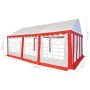 Red and white PVC garden tent 4x6 m by , Tents and gazebos - Ref: Foro24-3056656, Price: 929,99 €, Discount: %