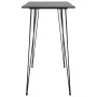 High table and 7-piece black and white bar stools by , Furniture sets for kitchens and dining rooms - Ref: Foro24-3057388, Pr...