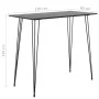 High table and 7-piece black and white bar stools by , Furniture sets for kitchens and dining rooms - Ref: Foro24-3057388, Pr...