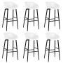 Hoher Tisch und 7 Barhocker-Set in Weiß. von , Möbelsets für Küchen und Esszimmer - Ref: Foro24-3057418, Preis: 464,13 €, Rab...