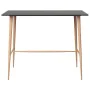 High table and 3-piece black bar stools set by , Furniture sets for kitchens and dining rooms - Ref: Foro24-3057839, Price: 3...