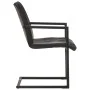 Schwebende Esszimmerstühle, 4 Stück, echtes schwarzes Leder. von , Essstühle - Ref: Foro24-3059816, Preis: 584,93 €, Rabatt: %