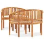 3-teiliges Gartensitzgruppen-Set aus massivem Teakholz von , Gartensets - Ref: Foro24-3059966, Preis: 656,11 €, Rabatt: %