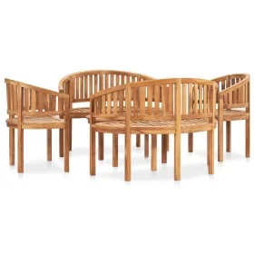 5-piece solid teak wood garden furniture set by , Garden sets - Ref: Foro24-3059964, Price: 1,00 €, Discount: %