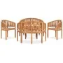 5-teiliges Gartensitzgruppen-Set aus massivem Teakholz von , Gartensets - Ref: Foro24-3059964, Preis: 1,00 €, Rabatt: %