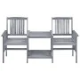Gartenstühle mit Tisch und Kissen aus massivem Akazienholz. von , Gartensets - Ref: Foro24-3061315, Preis: 160,26 €, Rabatt: %