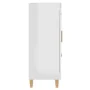 Aparador de madera contrachapada blanco brillante 69,5x34x90 cm de vidaXL, Aparadores - Ref: Foro24-812228, Precio: 92,11 €, ...