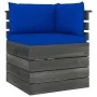 Garden pallet sofa, 2 seats, with solid pine wood cushions. by , Garden sets - Ref: Foro24-3061741, Price: 221,01 €, Discount: %
