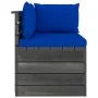 Garden pallet sofa, 2 seats, with solid pine wood cushions. by , Garden sets - Ref: Foro24-3061741, Price: 221,01 €, Discount: %