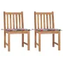 Gartenstühle, 2 Stück Massivholz aus Teakholz mit Kissen von , Gartenstühle - Ref: Foro24-3062929, Preis: 227,78 €, Rabatt: %