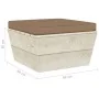 Garden furniture made of 3-piece pallets and fir wood cushions. by , Garden sets - Ref: Foro24-3063416, Price: 225,18 €, Disc...