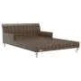 Double garden lounger with brown synthetic rattan cushions by , Outdoor beds - Ref: Foro24-48130, Price: 586,61 €, Discount: %
