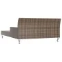 Double garden lounger with brown synthetic rattan cushions by , Outdoor beds - Ref: Foro24-48130, Price: 586,61 €, Discount: %