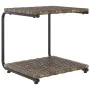 Doppelliege für den Garten mit braunen Kissen aus synthetischem Rattan. von , Betten im Freien - Ref: Foro24-48130, Preis: 58...