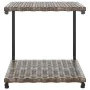 Doppelliege für den Garten mit braunen Kissen aus synthetischem Rattan. von , Betten im Freien - Ref: Foro24-48130, Preis: 58...