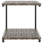Double garden lounger with brown synthetic rattan cushions by , Outdoor beds - Ref: Foro24-48130, Price: 586,61 €, Discount: %