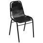 Esszimmerstühle, 2 Stück, echtes schwarzes Leder von , Essstühle - Ref: Foro24-243721, Preis: 211,27 €, Rabatt: %