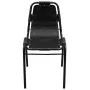 Esszimmerstühle, 2 Stück, echtes schwarzes Leder von , Essstühle - Ref: Foro24-243721, Preis: 211,27 €, Rabatt: %