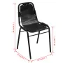 Sillas de comedor 2 unidades cuero auténtico negro de , Sillas de comedor - Ref: Foro24-243721, Precio: 211,23 €, Descuento: %