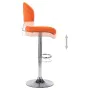 Orange synthetic leather kitchen stool by , Kitchen stools - Ref: Foro24-249653, Price: 84,23 €, Discount: %