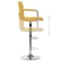 Yellow fabric kitchen bar stool by , Kitchen stools - Ref: Foro24-283416, Price: 83,89 €, Discount: %