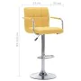Yellow fabric kitchen bar stool by , Kitchen stools - Ref: Foro24-283416, Price: 83,89 €, Discount: %