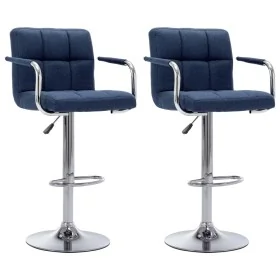 Küchenhocker, 2 Stück, blauer Stoff von , Küchenhocker - Ref: Foro24-283423, Preis: 155,85 €, Rabatt: %