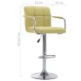 Barhocker aus grünem Stoff für die Küchentheke. von , Küchenhocker - Ref: Foro24-283414, Preis: 71,72 €, Rabatt: %