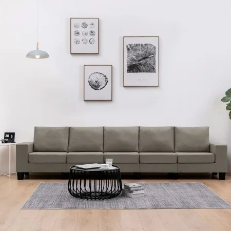 5-seater fabric sofa in taupe gray color by , Sofas - Ref: Foro24-287149, Price: 548,61 €, Discount: %