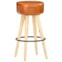 Küchenhocker 2 Stück aus grobem Mangoholz und echtem braunem Leder. von , Küchenhocker - Ref: Foro24-288086, Preis: 136,62 €,...