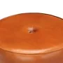 Kitchen stools 2 units rough mango wood real brown leather by , Kitchen stools - Ref: Foro24-288086, Price: 136,62 €, Discoun...