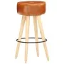 Küchenhocker 2 Stück aus grobem Mangoholz und echtem braunem Leder. von , Küchenhocker - Ref: Foro24-288086, Preis: 136,62 €,...