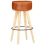 Küchenhocker 2 Stück aus grobem Mangoholz und echtem braunem Leder. von , Küchenhocker - Ref: Foro24-288086, Preis: 136,62 €,...