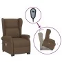 Sillón de masaje elevable de tela marrón de , Sillones de masaje eléctricos - Ref: Foro24-289744, Precio: 353,04 €, Descuento: %