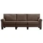 Three-seater brown fabric sofa by , Sofas - Ref: Foro24-287163, Price: 436,50 €, Discount: %