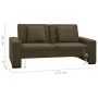 Brown faux leather sofa bed by , Sofas - Ref: Foro24-323617, Price: 270,22 €, Discount: %